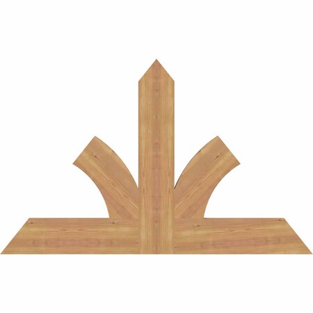 Ekena Millwork Richland Timber Gable Bracket, Western Red Cedar, 48"W x 30"H x 1 1/2"D x 5 1/2"F, 15/12 Pitch GBW048X30X0206RIC00SWR